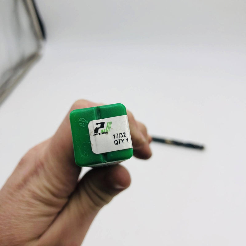 Precision 092334 17/32 Twist Drill Bit R56CO HCO Blk/Gold S&D 1/2" Shank 3