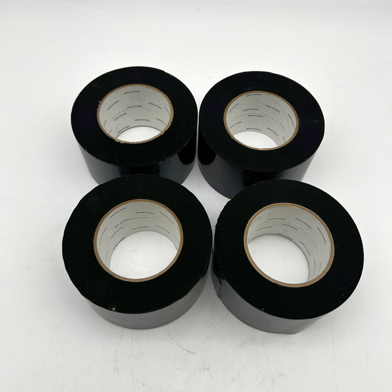 Poly Tape Pinked Edges 72mm X 55m Black Tape Products 133BK-72X55 166632 4 Rolls