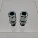 2x Parker 6-6 FBU-S Tube Fittings Straight 3/8" Compression 3/8" Male NPTF 1