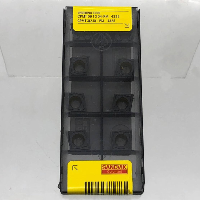 10pk Sandvik CPMT09T304-PM Turning Insert Grade 4325 CPMT3 2.5 1-PM 1