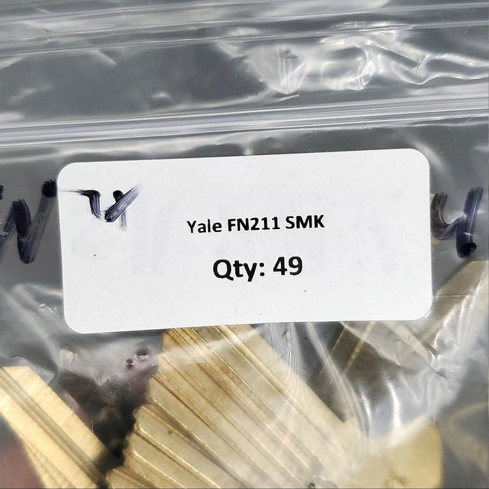 1x Yale FN211 SMK Hotel Key Blanks S / SMK Keyway Nickel Silver 7-3/4 Pin NOS 3