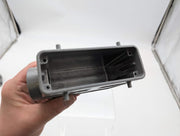 Harting 09300240521 Side Entry Hood Size 24B Aluminum Body 120mm L x 57mm W 2