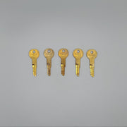 5x Yale RB423 Key Blanks F8R Keyway Brass L-604384 NOS 4