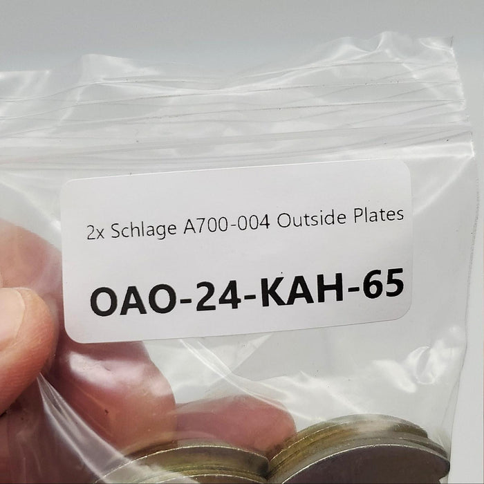 2x Schlage A700-004 Outside Plates Schlage AL Series Replacement Part 4