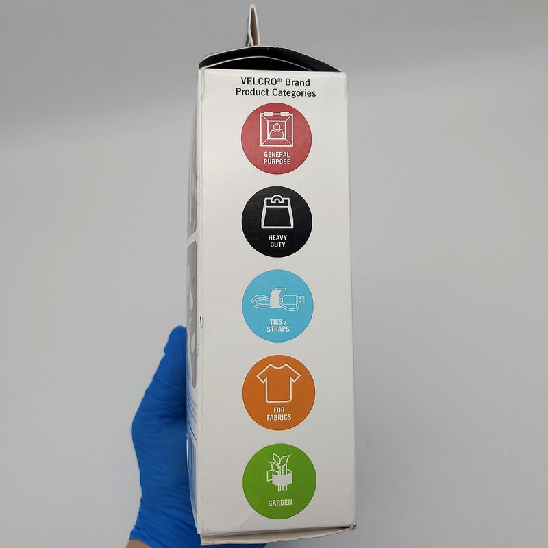 Heavy Duty Hook & Loop Stick On Tape 2in Wide x 15ft Long Roll 10lb Capacity 4