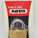 Abus 55/50 Padlock 1-1/4"L x 0.275"D Shackle 1-7/8"W Brass Body German NOS 3