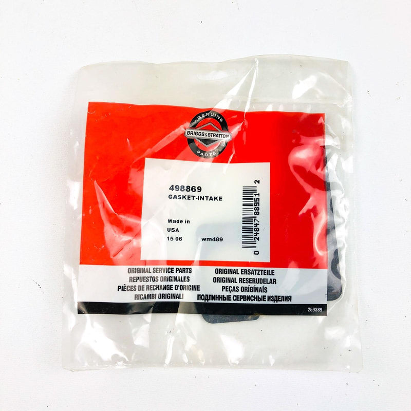 Briggs and Stratton 498869 Gasket Intake Elbow Mount OEM NOS USA Made Sealed 2 1