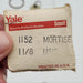 Yale Mortise Cylinder 1-1/8"L Satin Bronze 1152 US10 0 Bitted Key 6