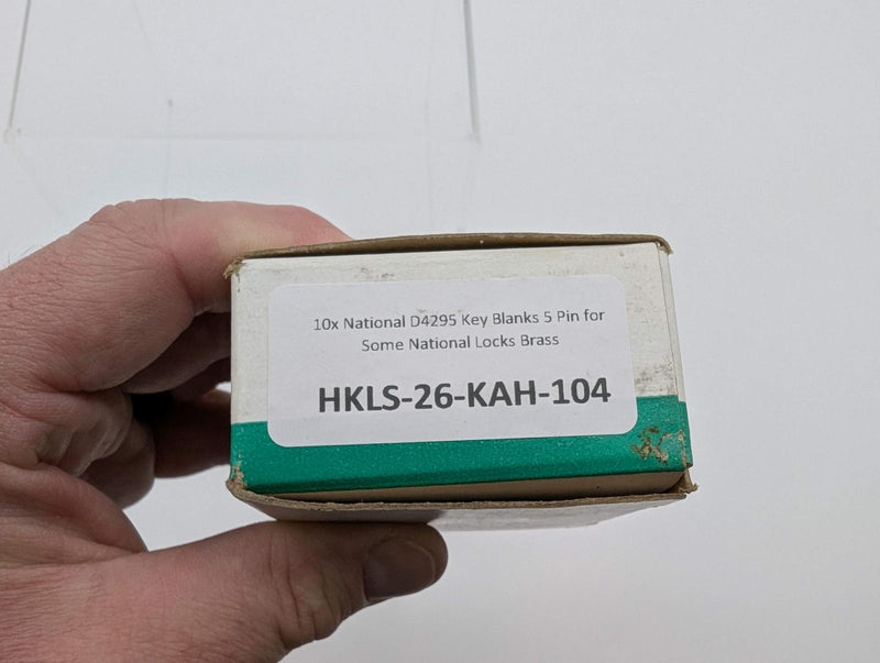 10x National D4295 Key Blanks 5 Pin for Some National Locks Brass 3