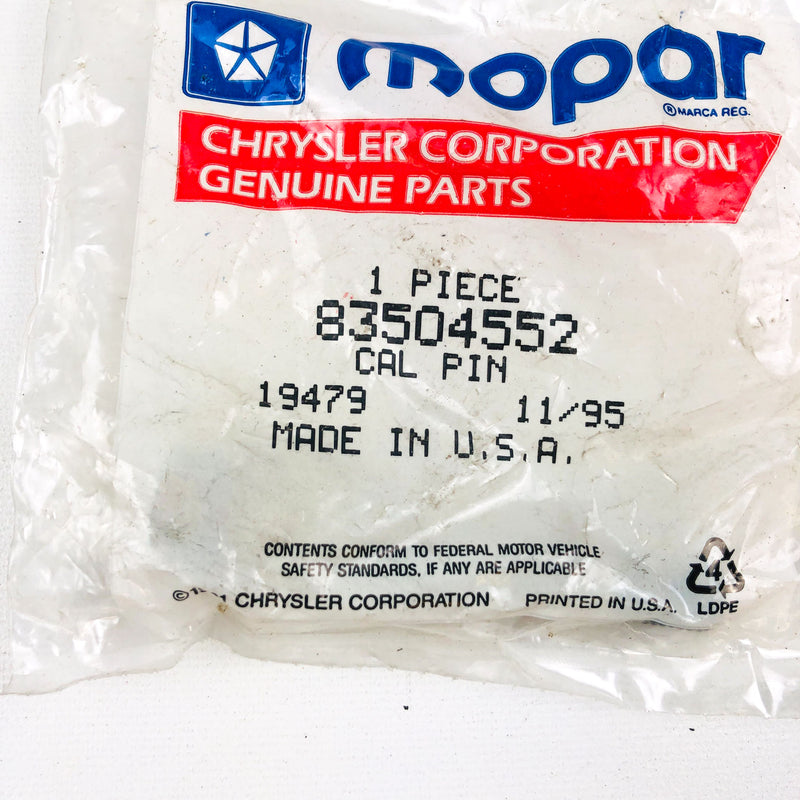 Mopar 83504552 Caliper Pin OEM NOS Sealed 7