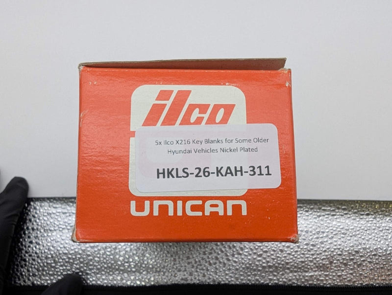 5x Ilco X216 Key Blanks for Some Older Hyundai Vehicles Nickel Plated 3