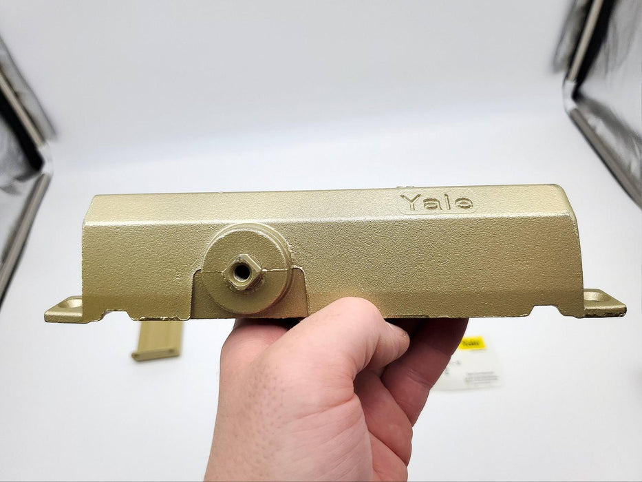 Yale 5103BC Door Closer Tri Mount Backchecking Size 3 Gold Painted No Cover 3