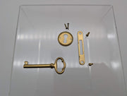 National C8207 Furniture Lock RH Door or Drawer Deadbolt Type Polished Brass 5