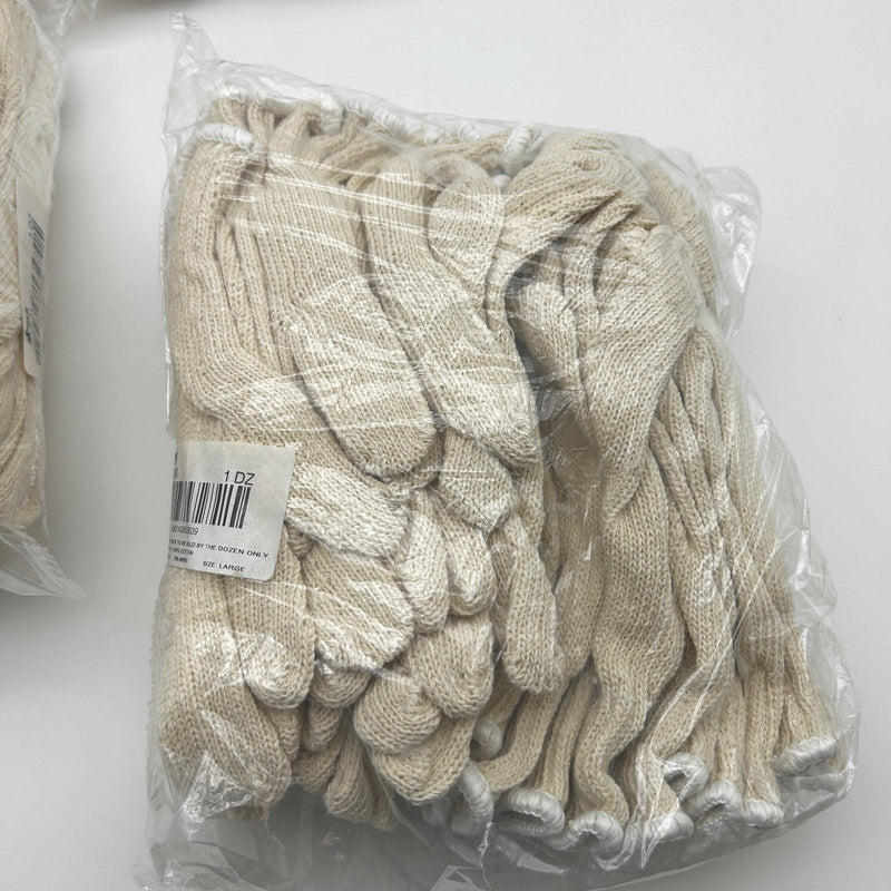 MCR Safety 9506LM String Knit Gloves Size Large Heavy 100 Percent Cotton 4 Dozen