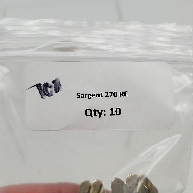 10x Sargent 275 RE Key Blanks RE Keyway Nickel Silver 5 Pin 3