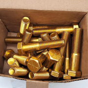 FalconGrip 5/8-11 x 3" Hex Cap Screws Grade 8 FA68102 Yellow Zinc Pack of 25 1