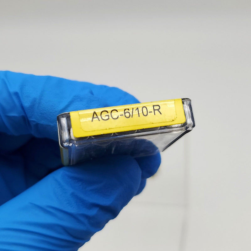 Bussmann AGC-6/10-R Fuses 0.6A 250V Fast Acting Glass Pack of 10 3