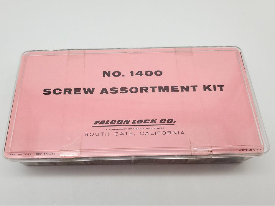 Falcon Screw Assortment Kit No 1400 #2716, #2779, #2747 Brass Bronze Chrome NOS 4
