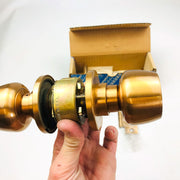 Yale Passage Closet Door Knob 5401 Brandywine US10 Satin Bronze New Old Stock 9