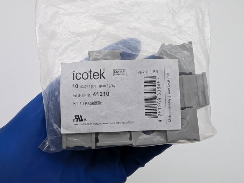 Icotek 41210 KT 10 Cable Grommets for 10-11mm Cables Pack of 10 4