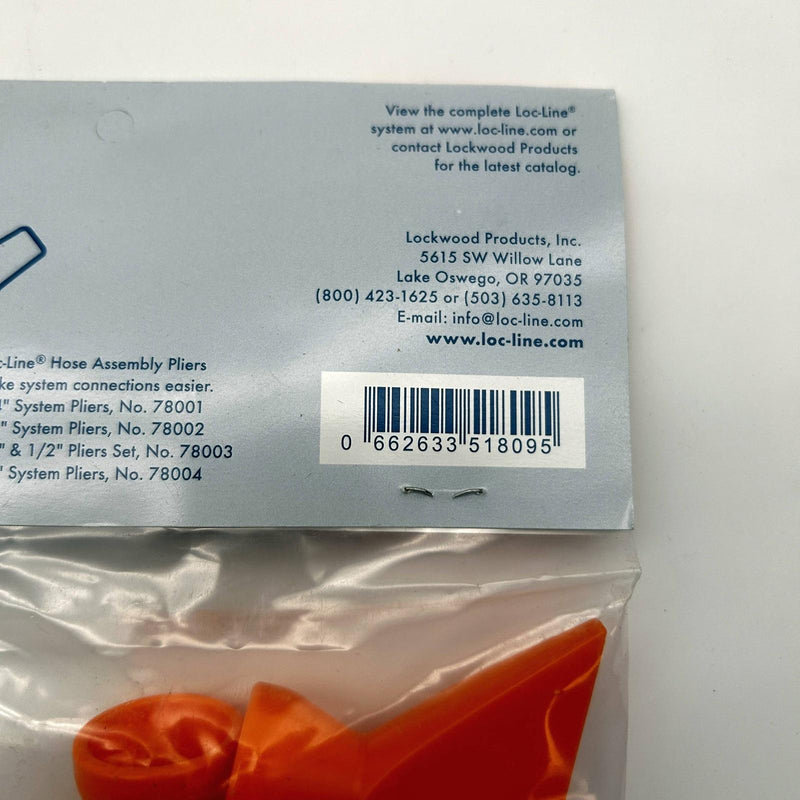 Loc-Line 51809 Flat Nozzle 2-1/2" Flare Acetal For Liquid Air 5pks of 2/10 Total 5