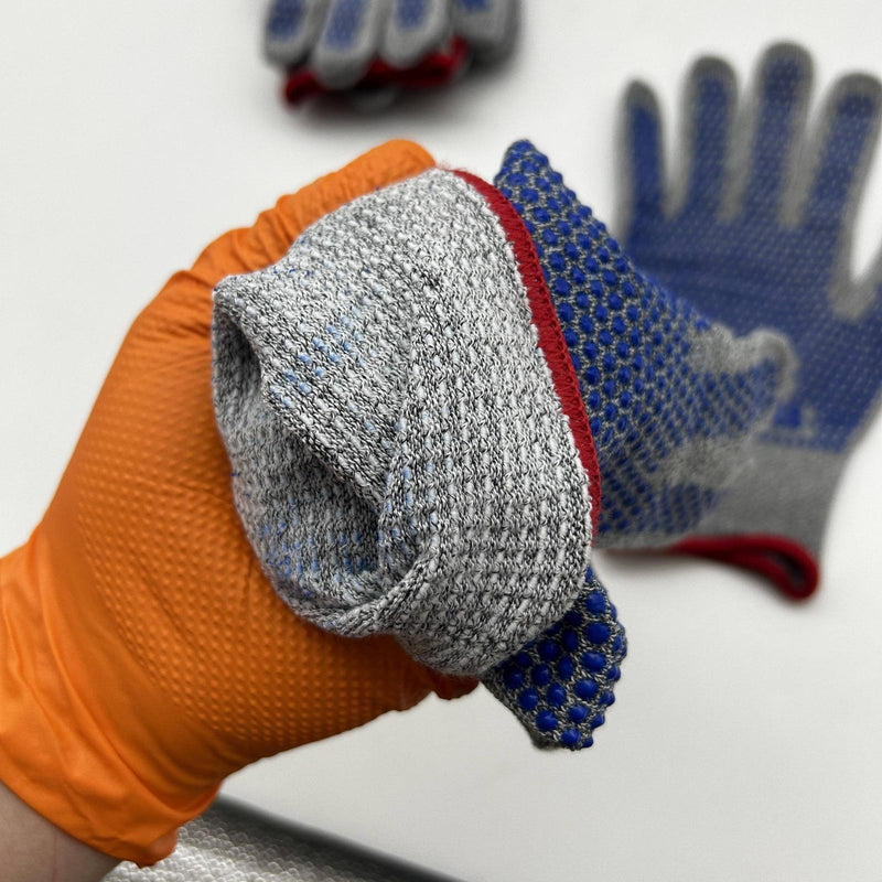 Showa 8113C Cut Resistant Gloves Size 9 Large T-Flex Plus Dotted Ambi 6 Pairs 4