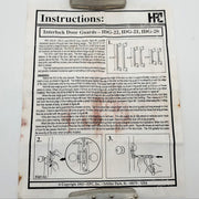 HPC IDG-21 Interlock Door Guard 8-3/8" L Standard Mortise Lock Set Dark Bronze 6