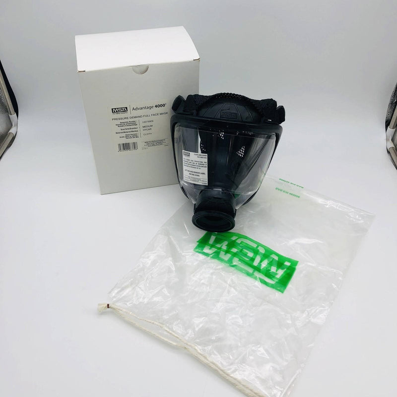 MSA 10075909 Full Face Mask Pressure Demand Facepiece Sz Medium PD HYCR 4000 12