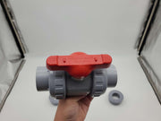 Asahi 1613015 1-1/2" Ball Valve Type 21 CPVC 150 PSI FKM Seals 4