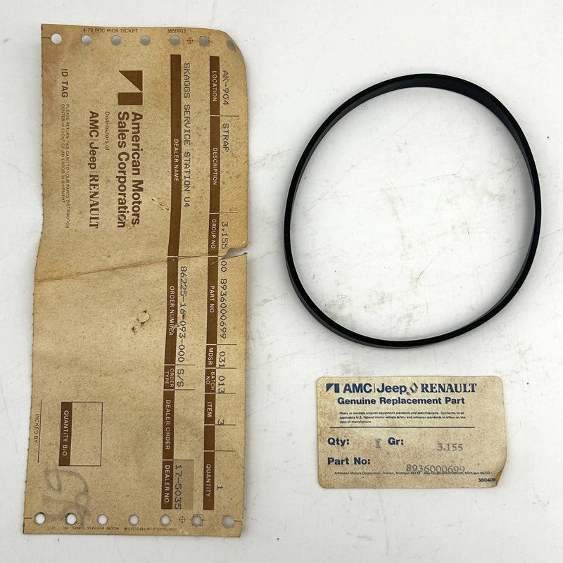 AMC Jeep 36000699 Seal Gasket Rubber Group 3.155 OEM New Old Stock NOS Loose