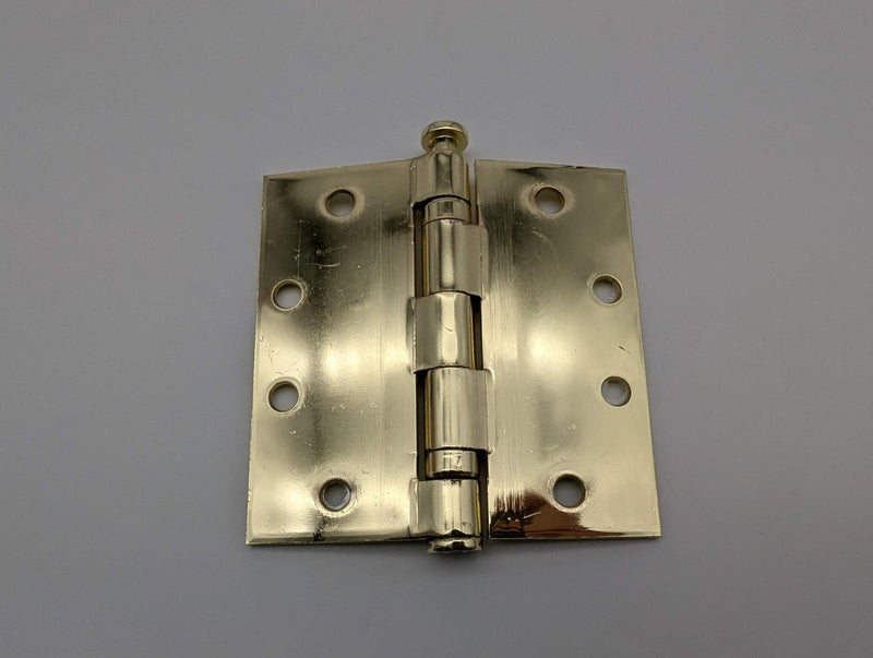 Hager BB1279 Ball Bearing Hinge 4.5" x 4.5" Full Mortise Bright Brass Pack of 3