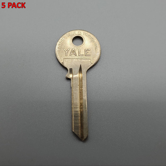 5x Yale RN12 1/2 Key Blanks JC Keyway Surety Family Nickel Silver 6 Pin NOS