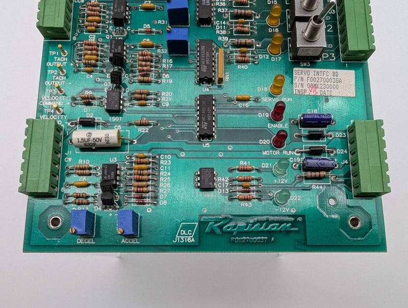 Dematic Rapistan F002700038 A Intec Servo Interface Board F002700038A NOS 3
