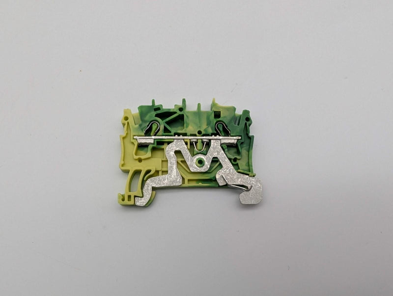 WAGO 2002-1207 Ground Terminal Blocks 2-Conductor DIN Rail Pack of 5 3