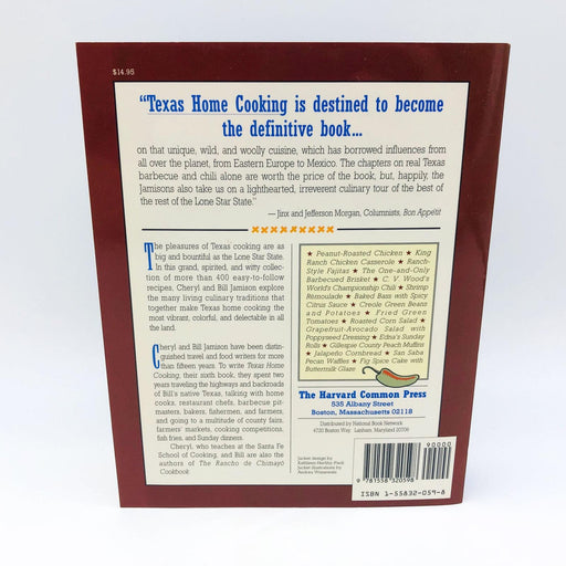Texas Home Cooking Paperback Cheryl Alters Jamison 1993 1st Edition 1st Print 2
