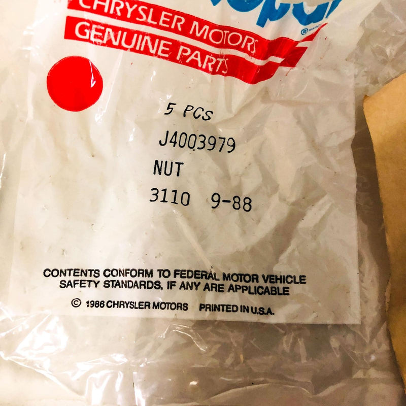 Mopar 4003979 Nut for Front Spring Bushing Bolt OEM NOS 81-86 CJ Jeep 5-8 Cher 2