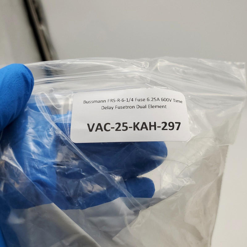 Bussmann FRS-R-6-1/4 Fuse 6.25A 600V Time Delay Fusetron Dual Element 5
