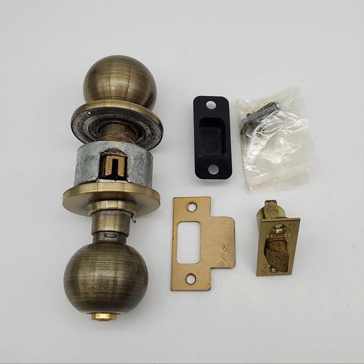 Schlage Door Knob Privacy Lock Antique Brass ORB 2-3/8" Backset A40S 609 2
