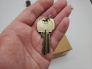 Falcon Deadbolt Double Cylinder Satin Bronze 2-3/4" Backset D4371 Heavy Duty 10