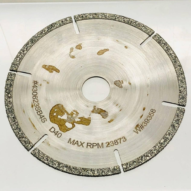 Continental SB4S Diamond Cut-Off Wheel 4" w/ 5/8 Arbor D40 Max RPM 23873 1