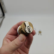 Falcon Mortise Cylinder 1-1/4" Length Satin Chrome # 986 E Keyway 5 Pin 9897 Cam 4