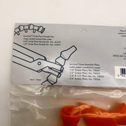 Loc-Line 51809 Flat Nozzle 2-1/2" Flare Acetal For Liquid Air 4pks of 2/8 Total 4