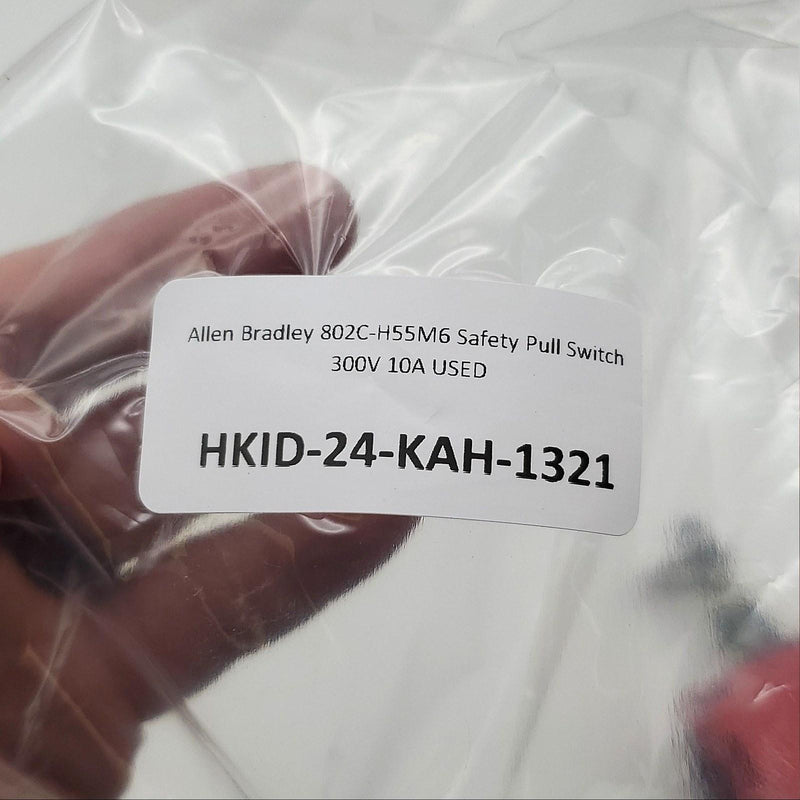 Allen Bradley 802C-H55M6 Safety Pull Switch 300V 10A USED 6
