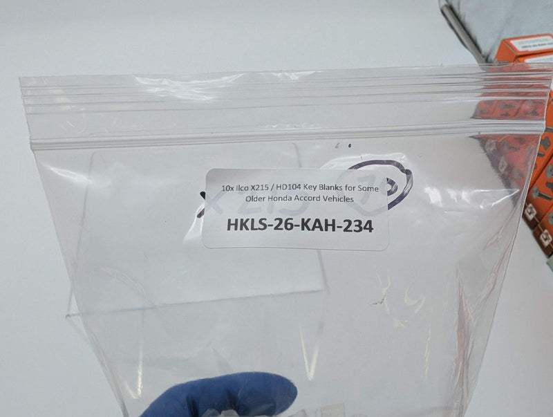 10x Ilco X215 / HD104 Key Blanks for Some Older Honda Accord Vehicles 3