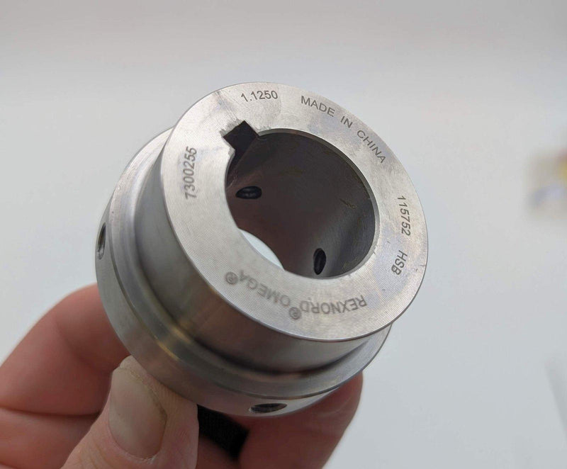 Rexnord 10287370 Coupling Hub 1-1/8" Bore 1/4" x 1/8" Keyway Steel