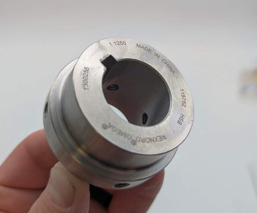 Rexnord 10287370 Coupling Hub 1-1/8" Bore 1/4" x 1/8" Keyway Steel 1