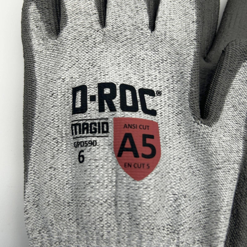Magid D-Roc GPD590 Chemical and Cut Resistant Glove Size 6 XS Poly Palm 6 Pairs 4