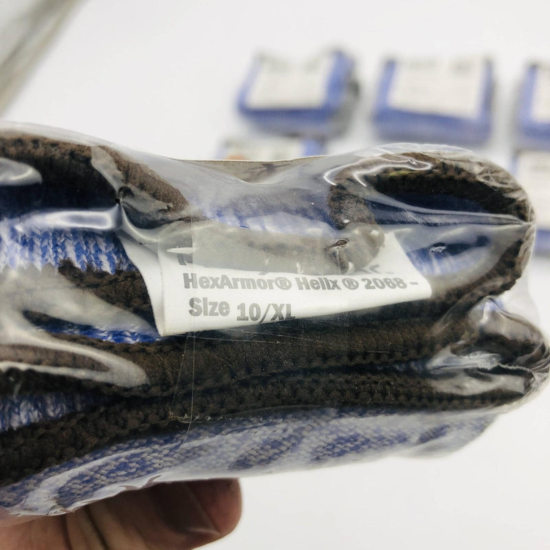 HexArmor 2068-XL Work Glove Size 10/XL HPPE/NYL Blend Knit Shell PU Dip 6 Pairs 4