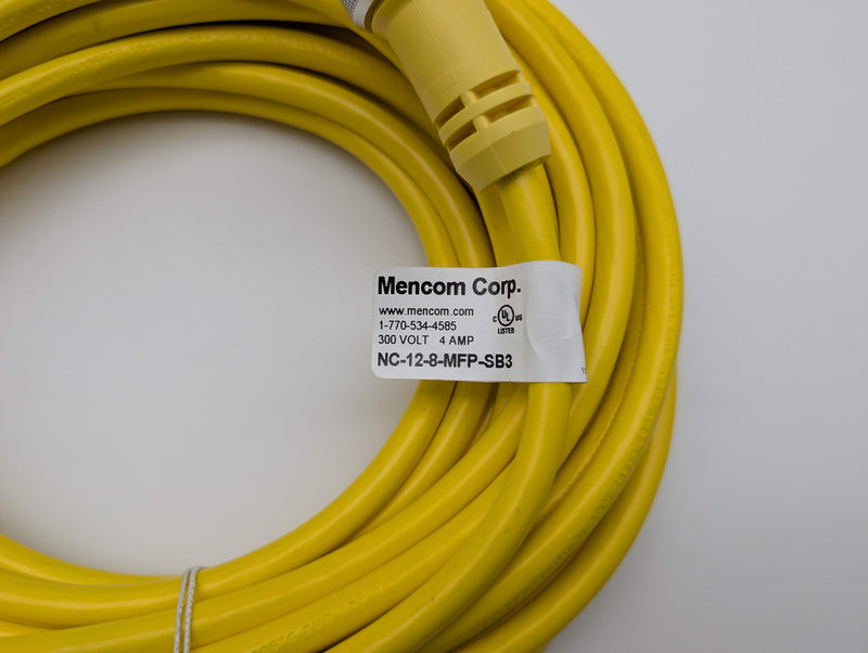 Mencom NC-12-8-MFP-SB3 Pendant Cordset 12 Pin Male to 8 Pin Female 40 Feet