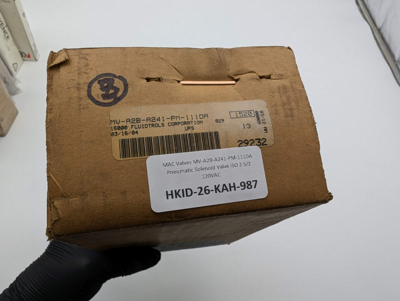 MAC Valves MV-A2B-A241-PM-111DA Pneumatic Solenoid Valve ISO 2 5/2 120VAC